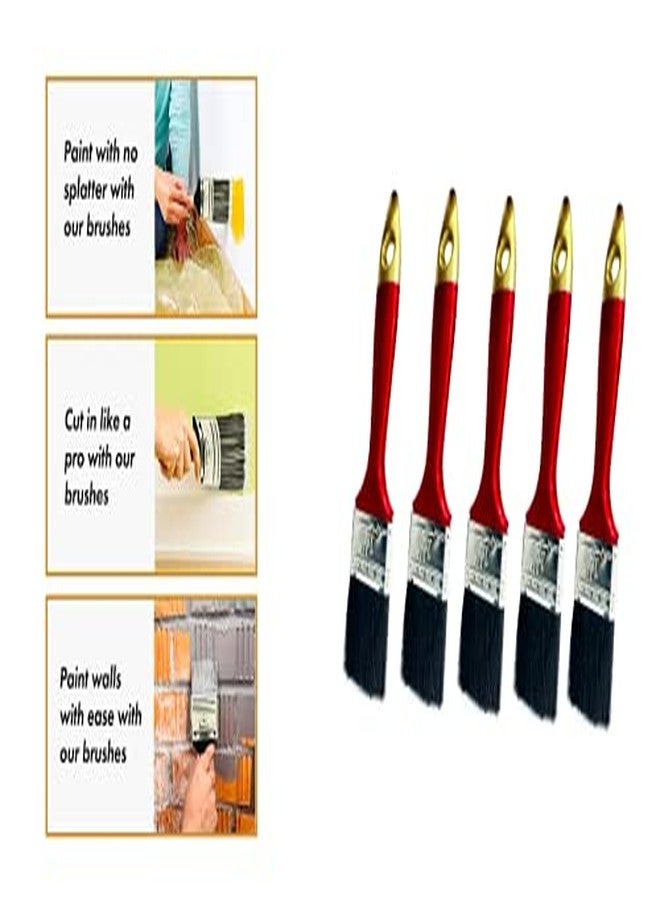 DARIT 1.5" 6PCS Artist Paint Brush Wash Brushes Gesso, Varnishes, Acrylic Painting, Watercolour, Wood, Wall, Furniture-Brush (1.5", 6) - Image 5